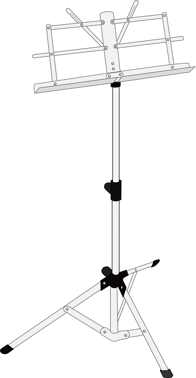 Black and White Music Stand