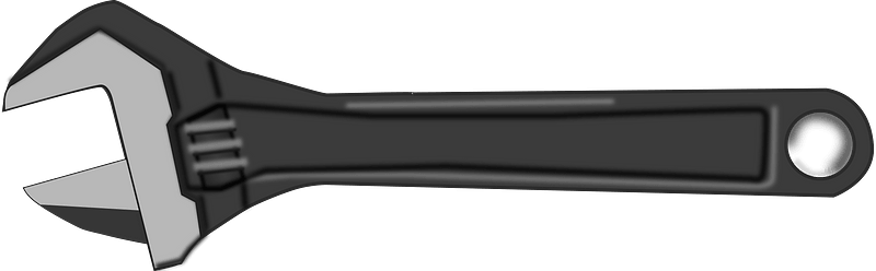 Black and White Channellock Wrench