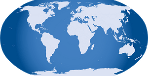 Blue World Map