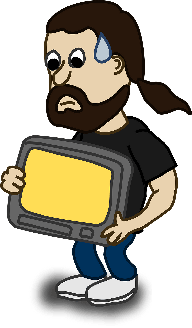 Man carrying a computer