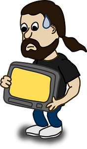 Man carrying a computer