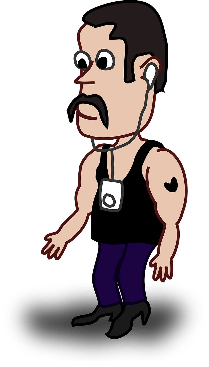 Man listening to music
