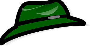 Dark Green Fedora