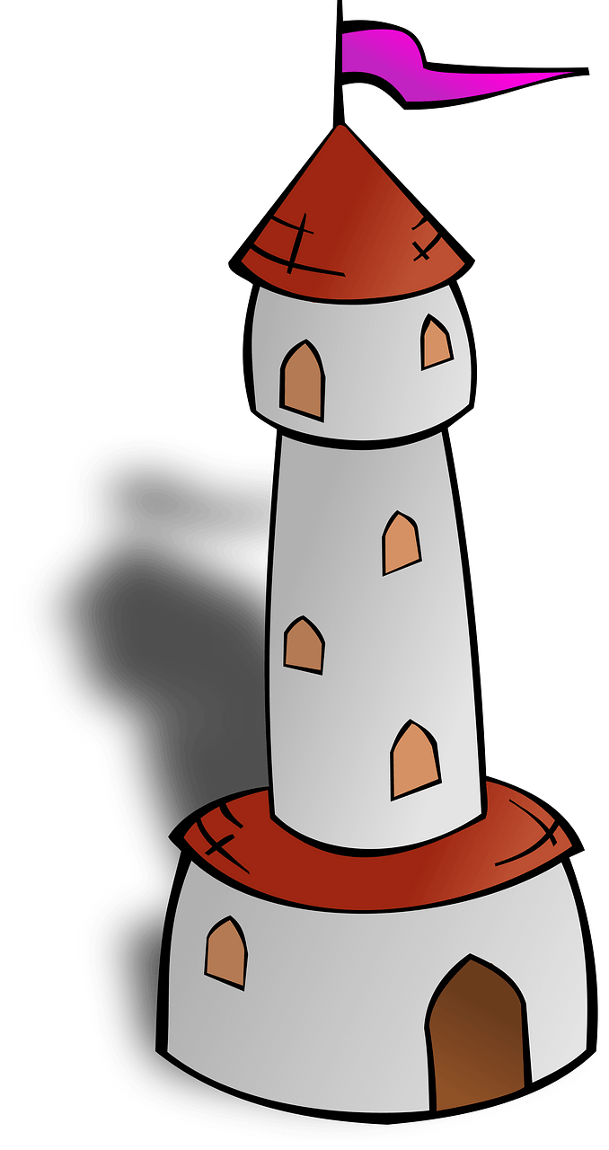 Round Tower with Flag