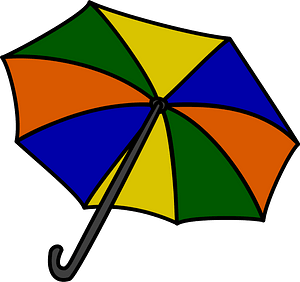 Colorful Open Umbrella
