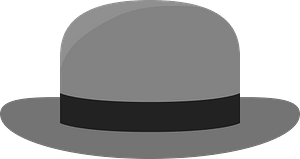 Gray Felt Hat