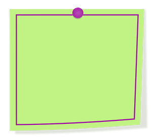 Green and Purple Note