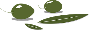 Green Olives and Leaves