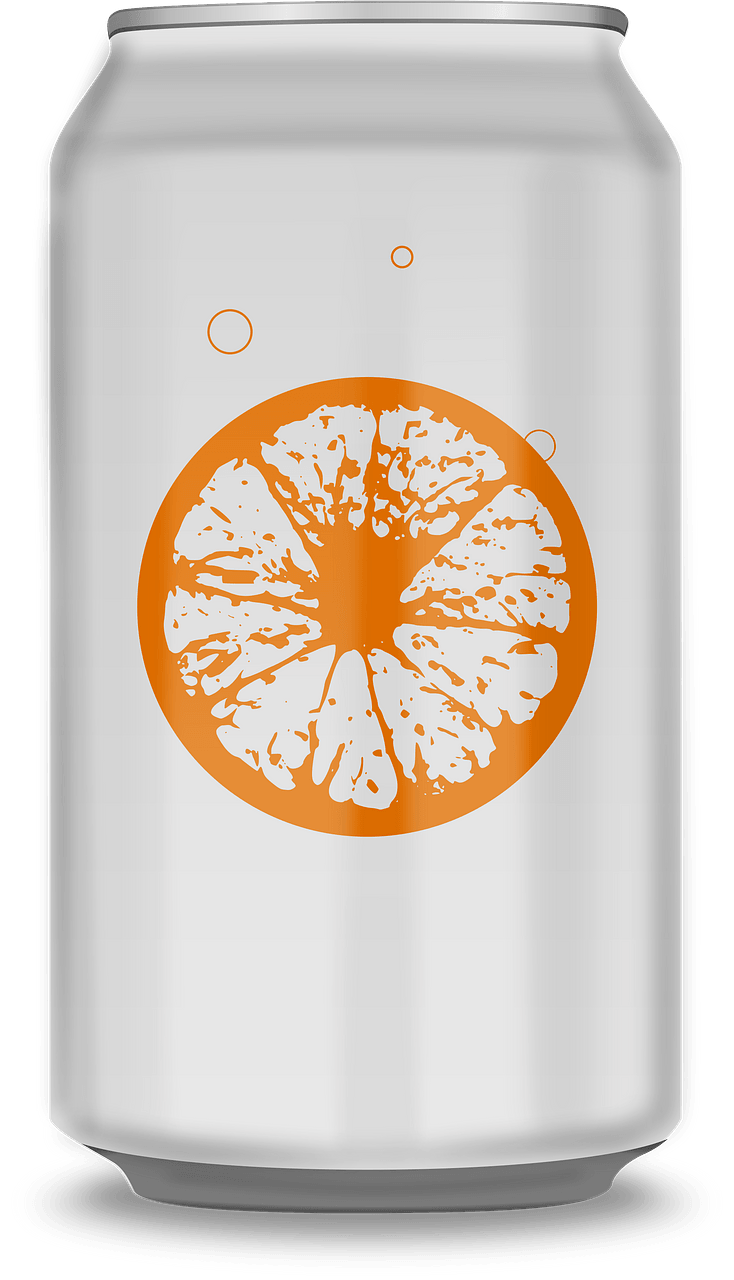 Orange Soda in a Can