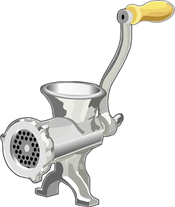 Silver Crank Meat Grinder