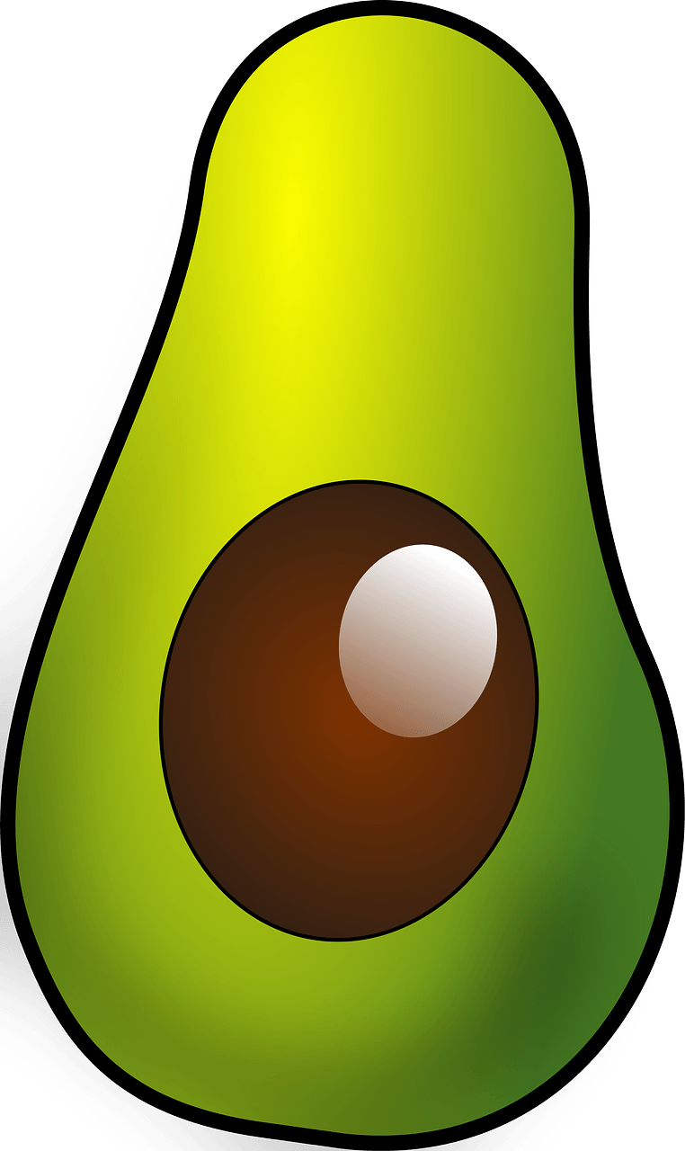 Avocado Half with Seed