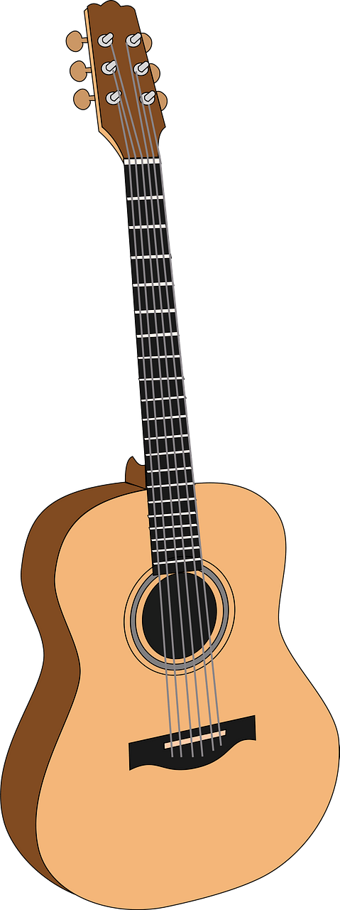 Tan Guitar