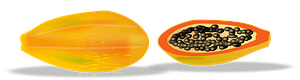 Papaya Sliced