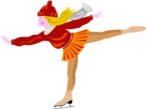 Figure Skater on One Leg