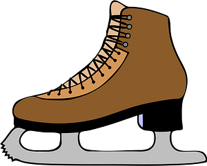 Brown Ice Skate