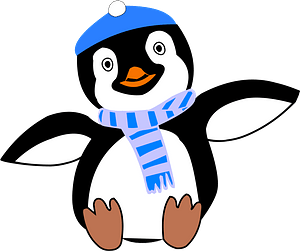 Pinguin in Winter