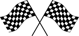 Two Crossed Checkered Flags