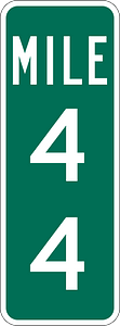 Mile marker