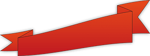 Red ribbon banner
