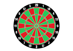 Vector dartboard