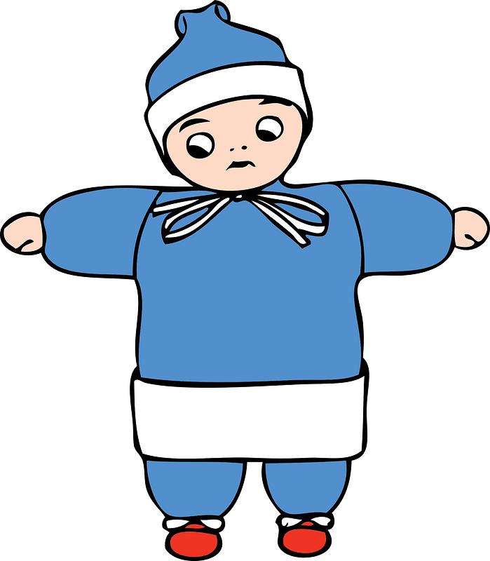 Child in snowsuit