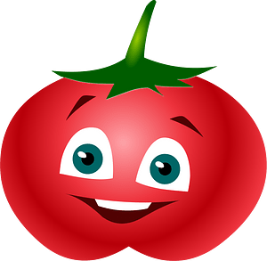 Personaje de tomate