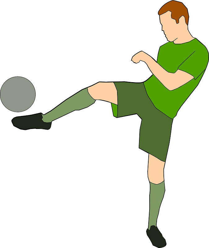 Playing football