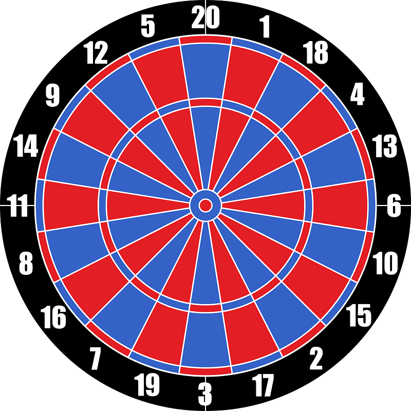 Vector dartboard