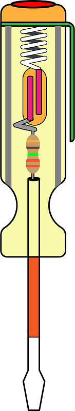 Electric test screwdriver