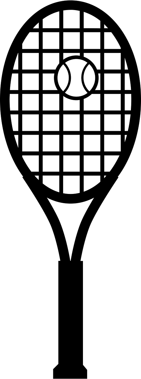 Tennis racket and ball