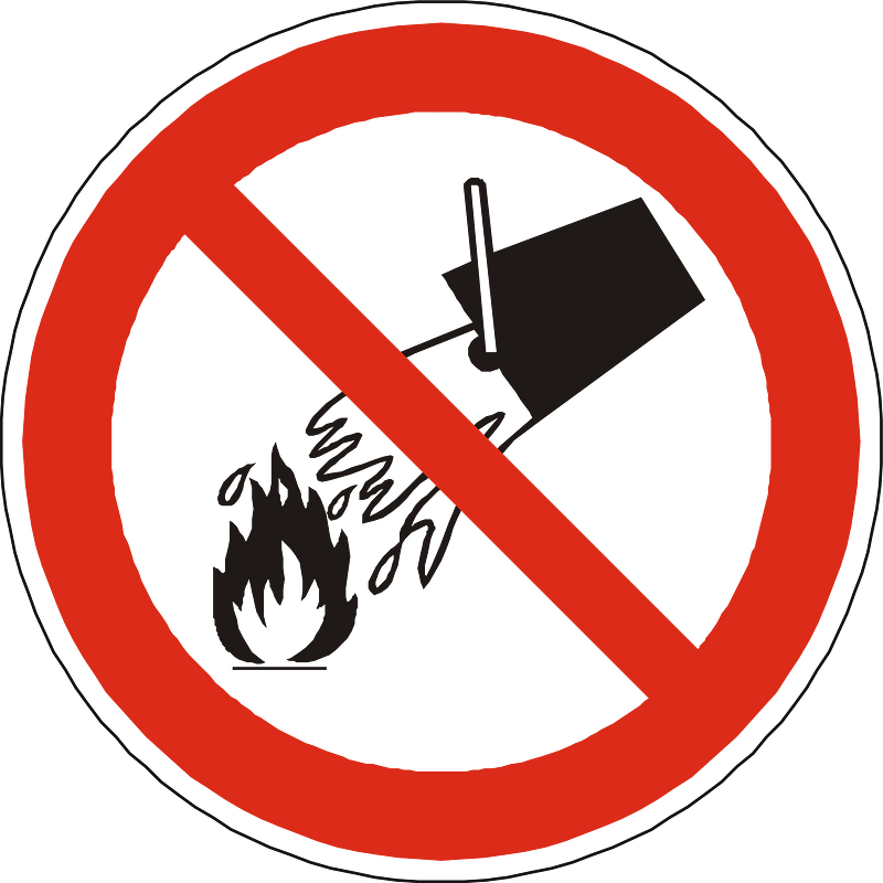 No water on fire
