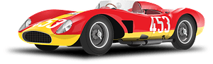 Red and Yellow Racecar