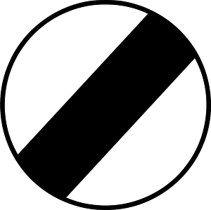 End of speed limit