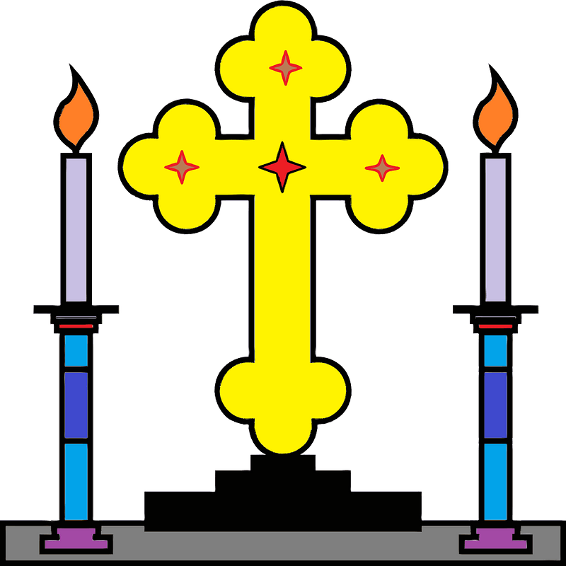 Cross and Candles