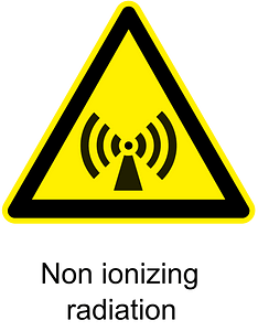 Non ionizing radiation warning sign