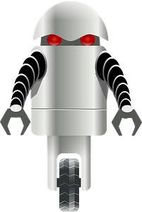 Robot with one wheel