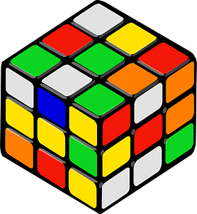 Unsolved Rubik'S Cube