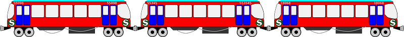 Linked Train Cars - Free vector clipart images on creazilla.com