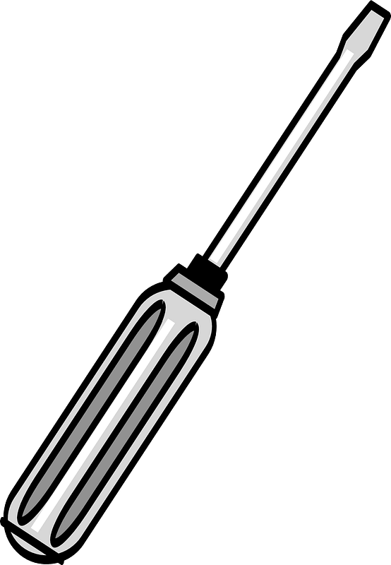 Black and White Screwdriver