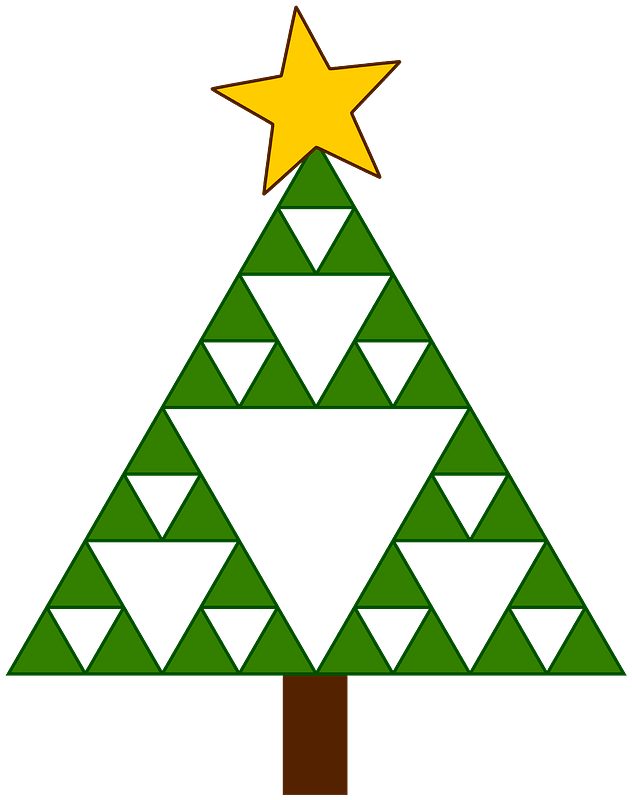 Christmas Tree with Star on Top