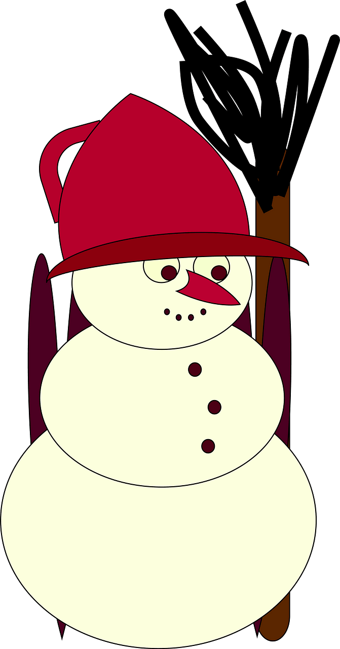 Snowman with Red Hat