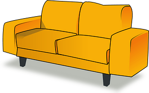 Orange Sofa