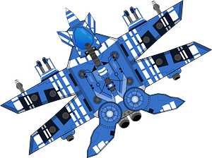 Blue Spaceship
