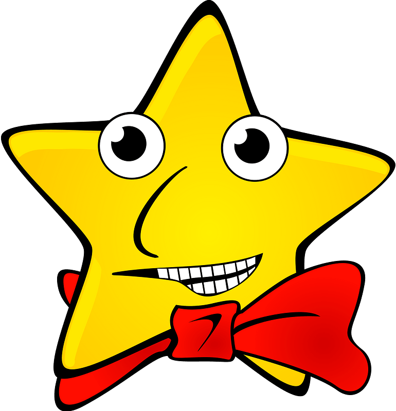 Star Wearing a Red Bowtie