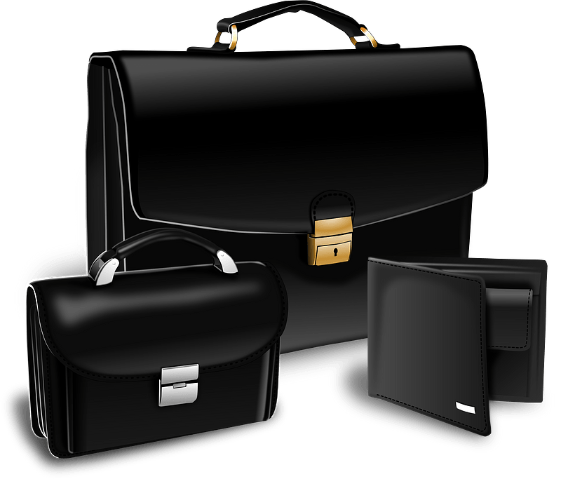 Briefcase, Purse, and Wallet