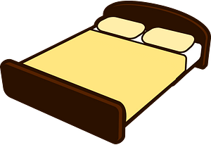Tan Double Bed