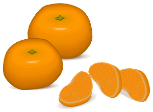 Whole Tangerines and Slices