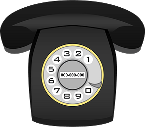 Black Classic Rotary Phone