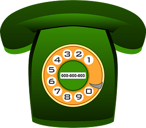 Green Classic Rotary Phone