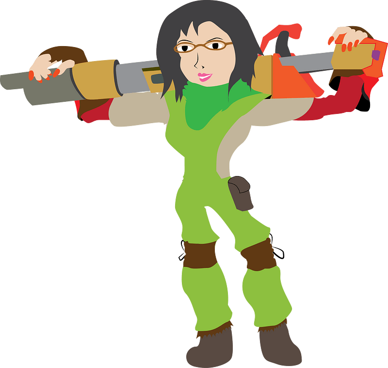 Girl with a gun